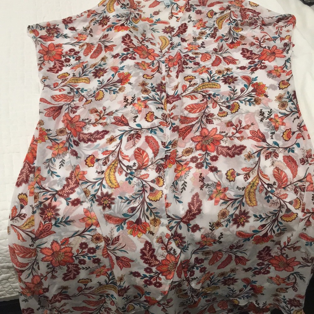 Chiffon long kimono ox-1x